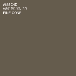 #665C4D - Pine Cone Color Image